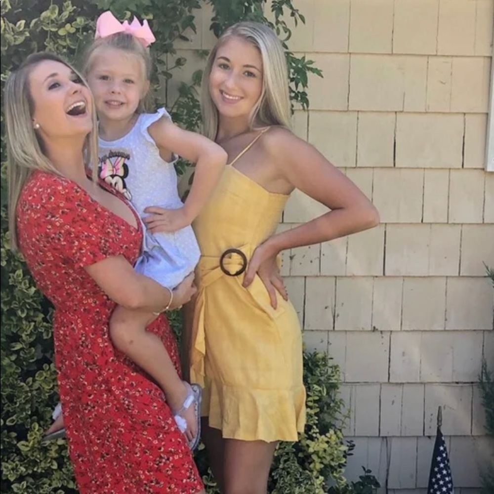 Yellow Belted Dress